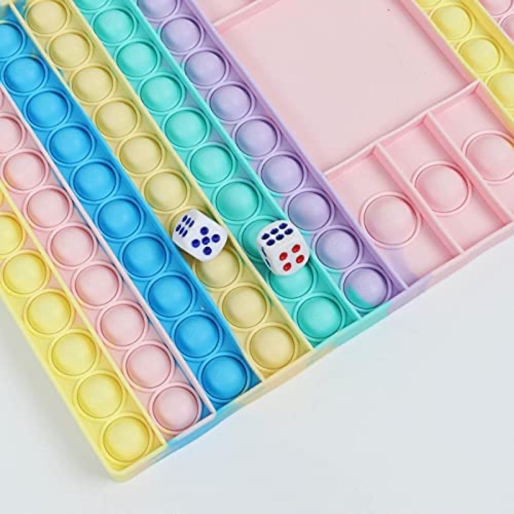 Big Pop Fidget Silicone Bubble Pusher Squeeze Sensory Toy Anxiety Stress Relief - Picture 3 of 6